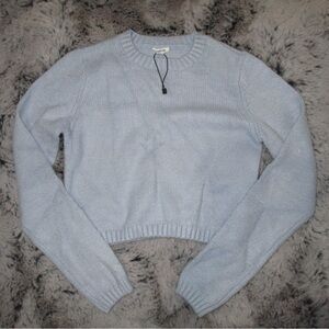 Garage baby blue cropped sweater